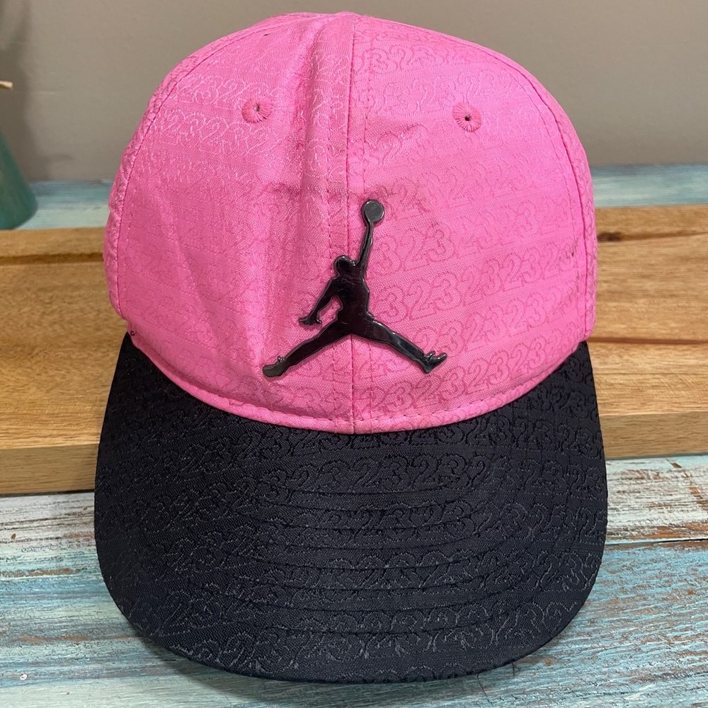 Nike Air Jordan Jumpman Toddler Pink Black Cap with Logo Adjustable